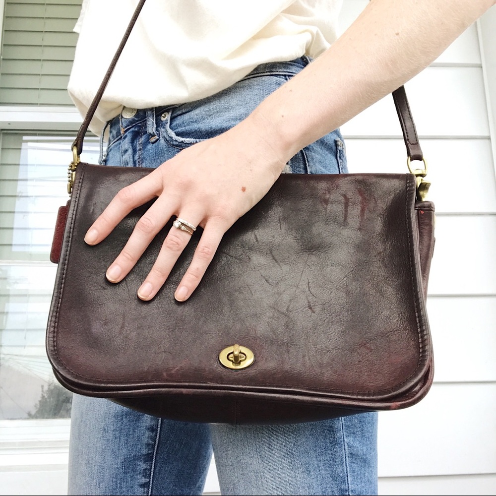 Vintage Leather Coach Purse